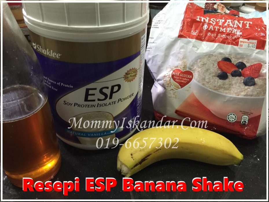 Resepi ESP Banana Shake Yang Sedap